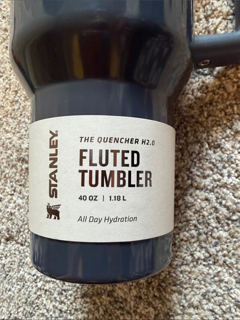 Stanley Twilight Gloss Tumbler with Gold Accents and Handle - Picture 2 of 7
